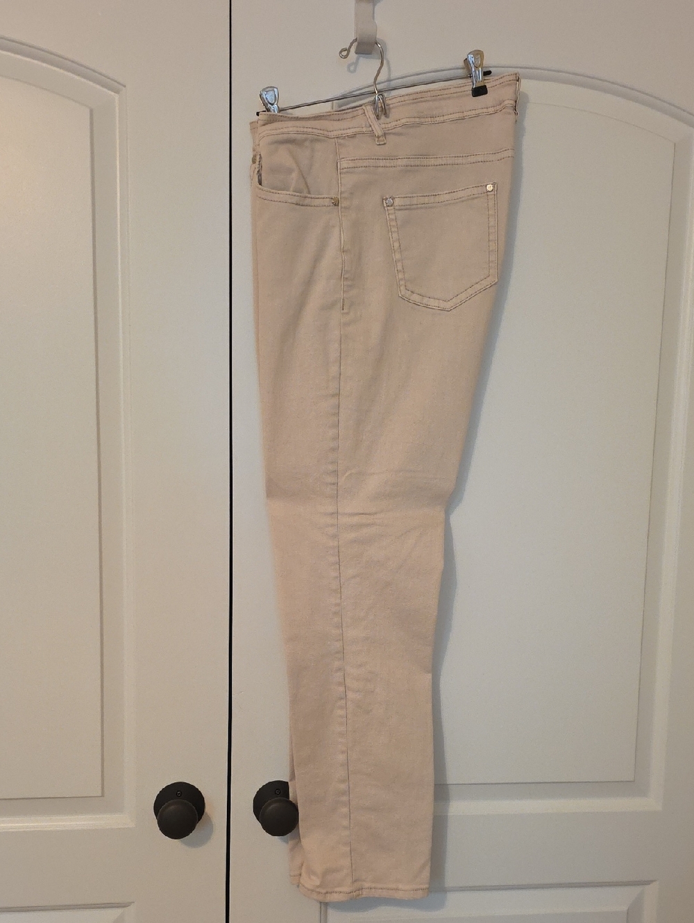 Beige Women's Stretch Jeans - Neutral Slim Fit